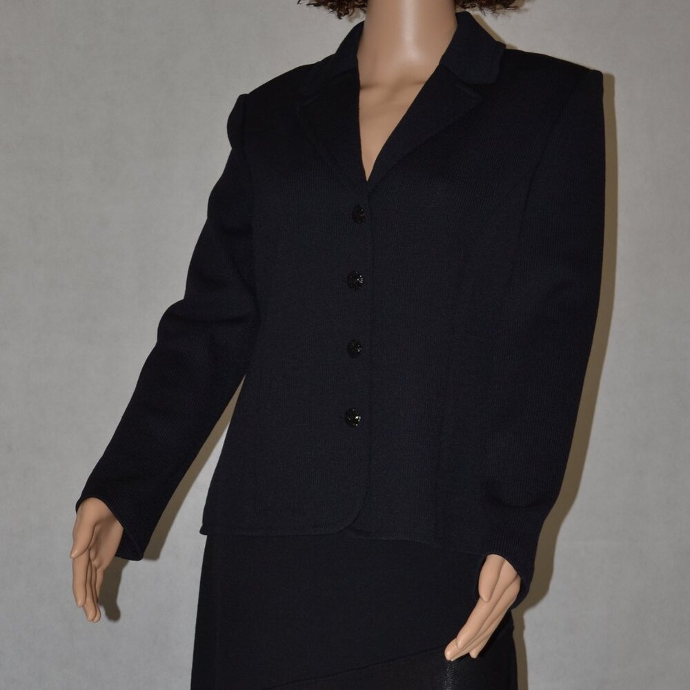 ST. JOHN EVENING BLACK SPANISH-STYLE SKIRT SET SIZE 6